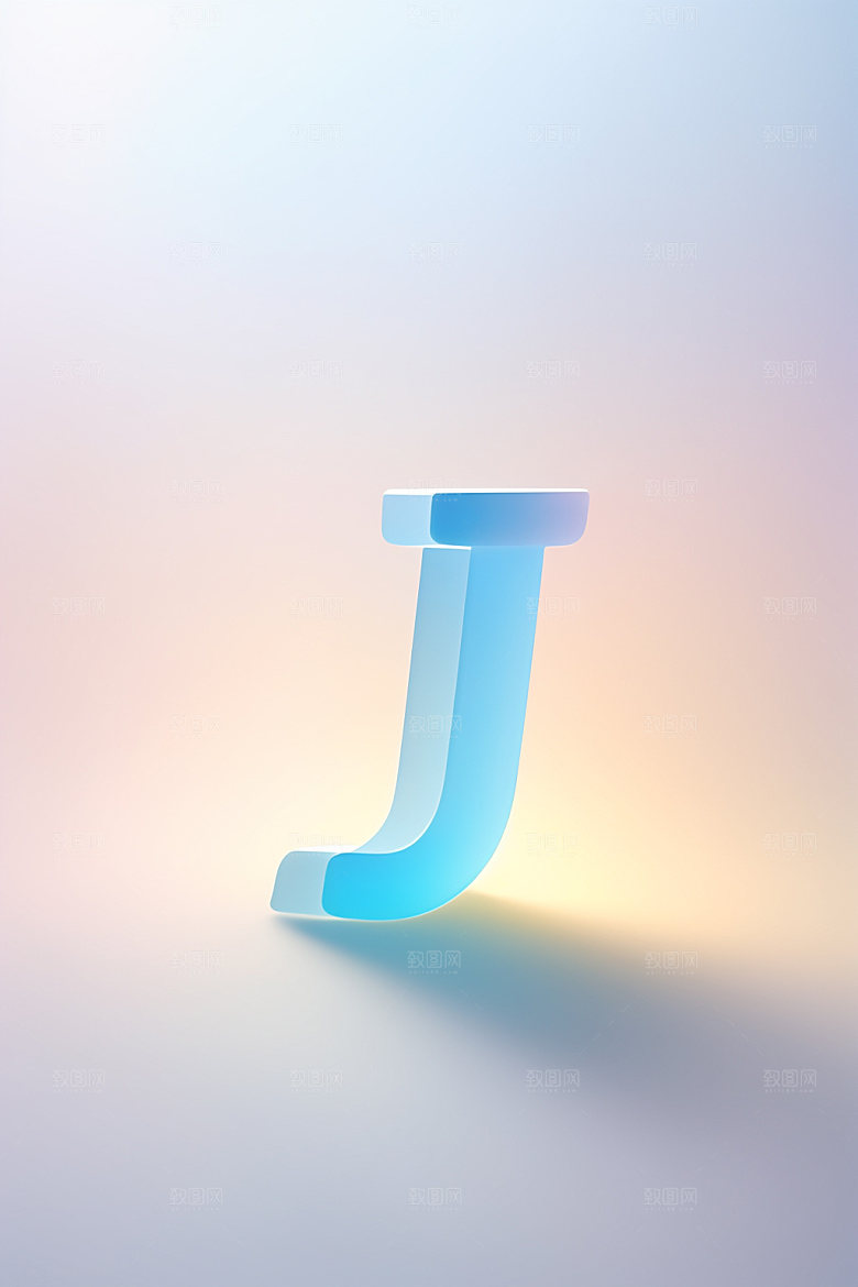 磨砂玻璃字母英文立体艺术字