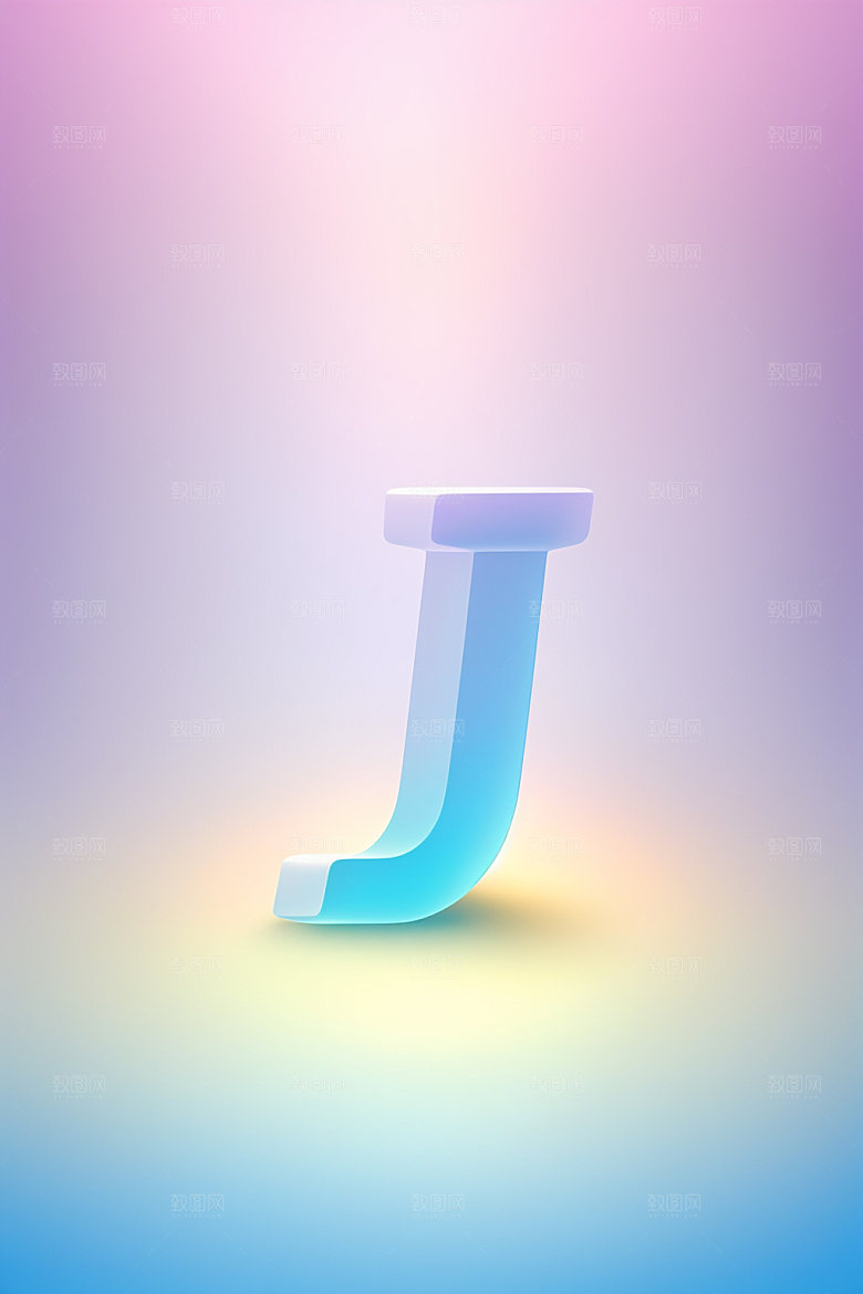 磨砂玻璃字母立体通透艺术字