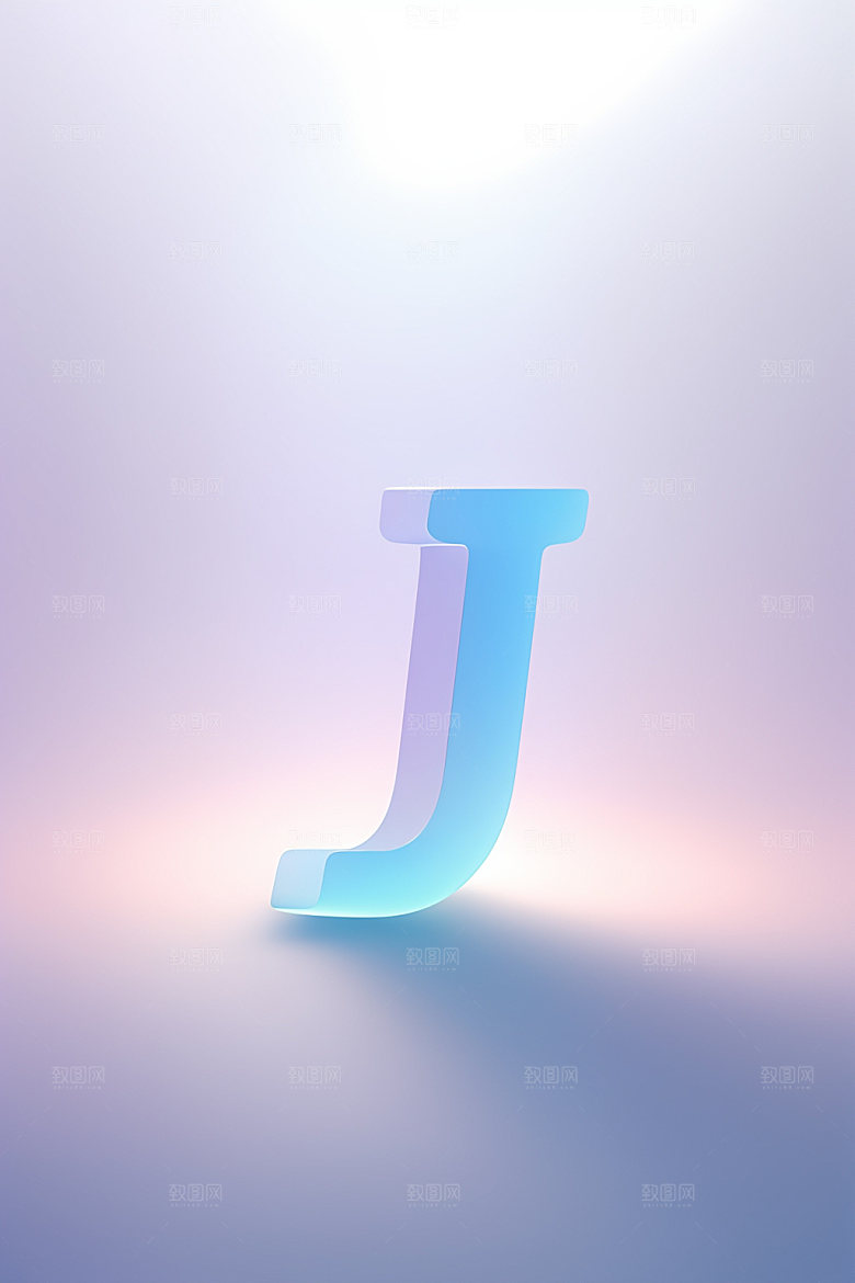 磨砂玻璃字母通透创意艺术字