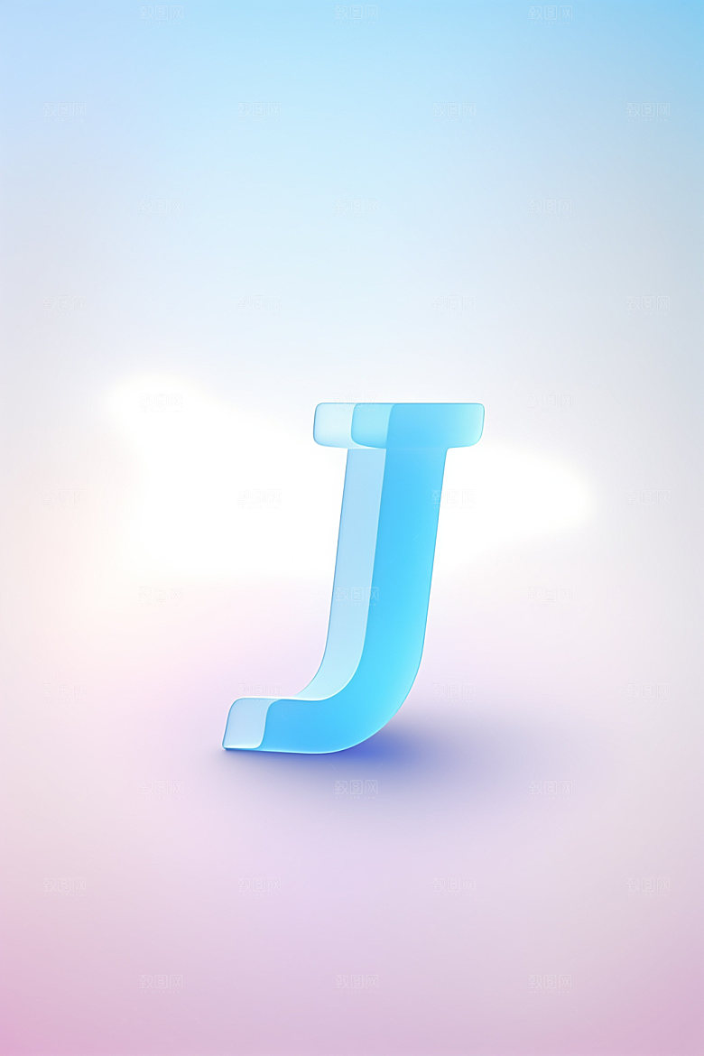 磨砂玻璃字母时尚3D艺术字