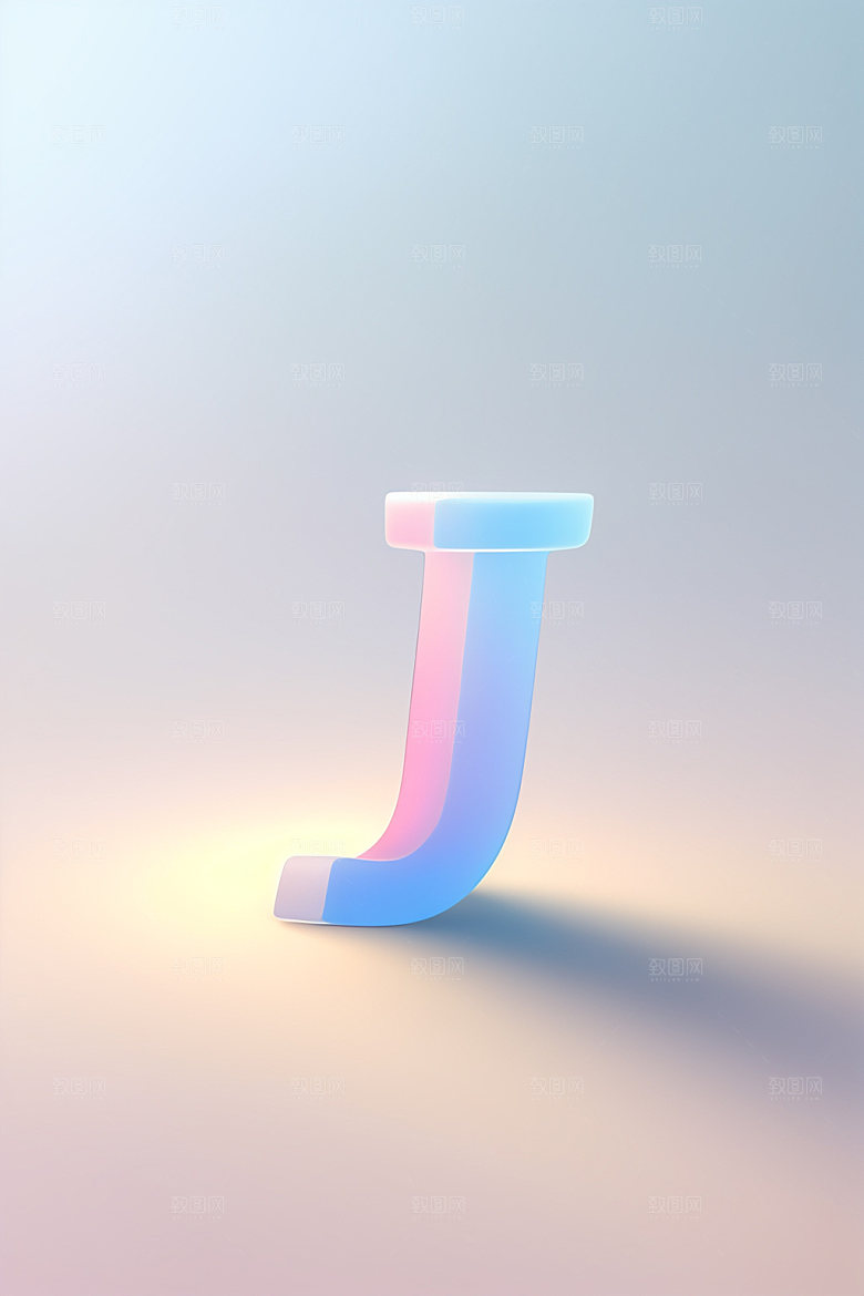 磨砂玻璃字母通透时尚艺术字