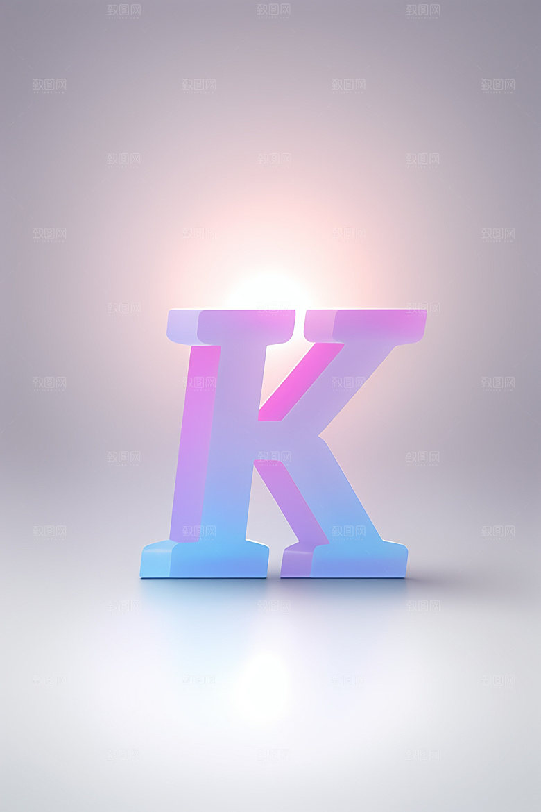 磨砂玻璃字母清爽英文艺术字