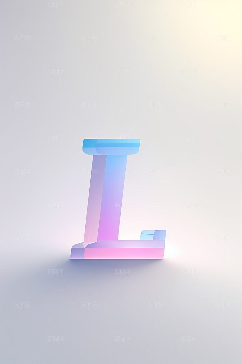 磨砂玻璃字母通透英文艺术字