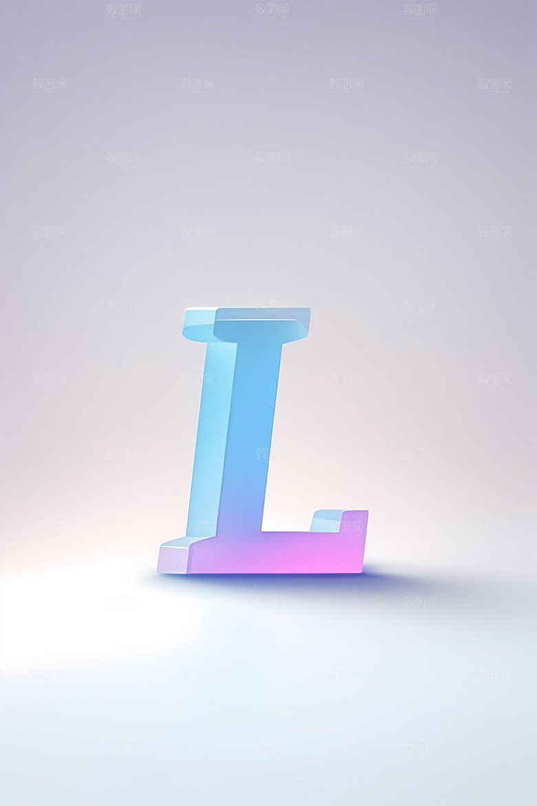 磨砂玻璃字母创意立体艺术字
