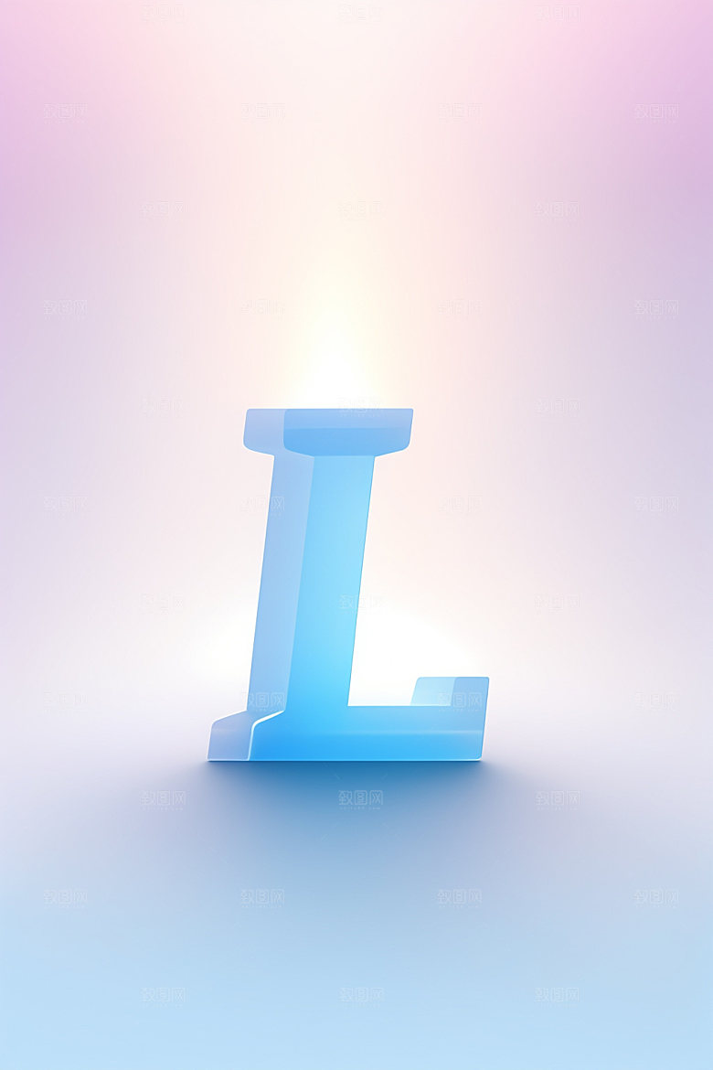 磨砂玻璃字母立体英文艺术字