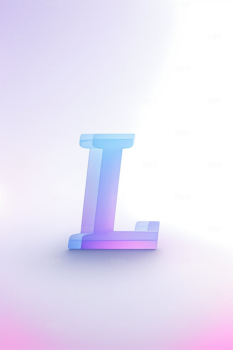 磨砂玻璃字母时尚英文艺术字