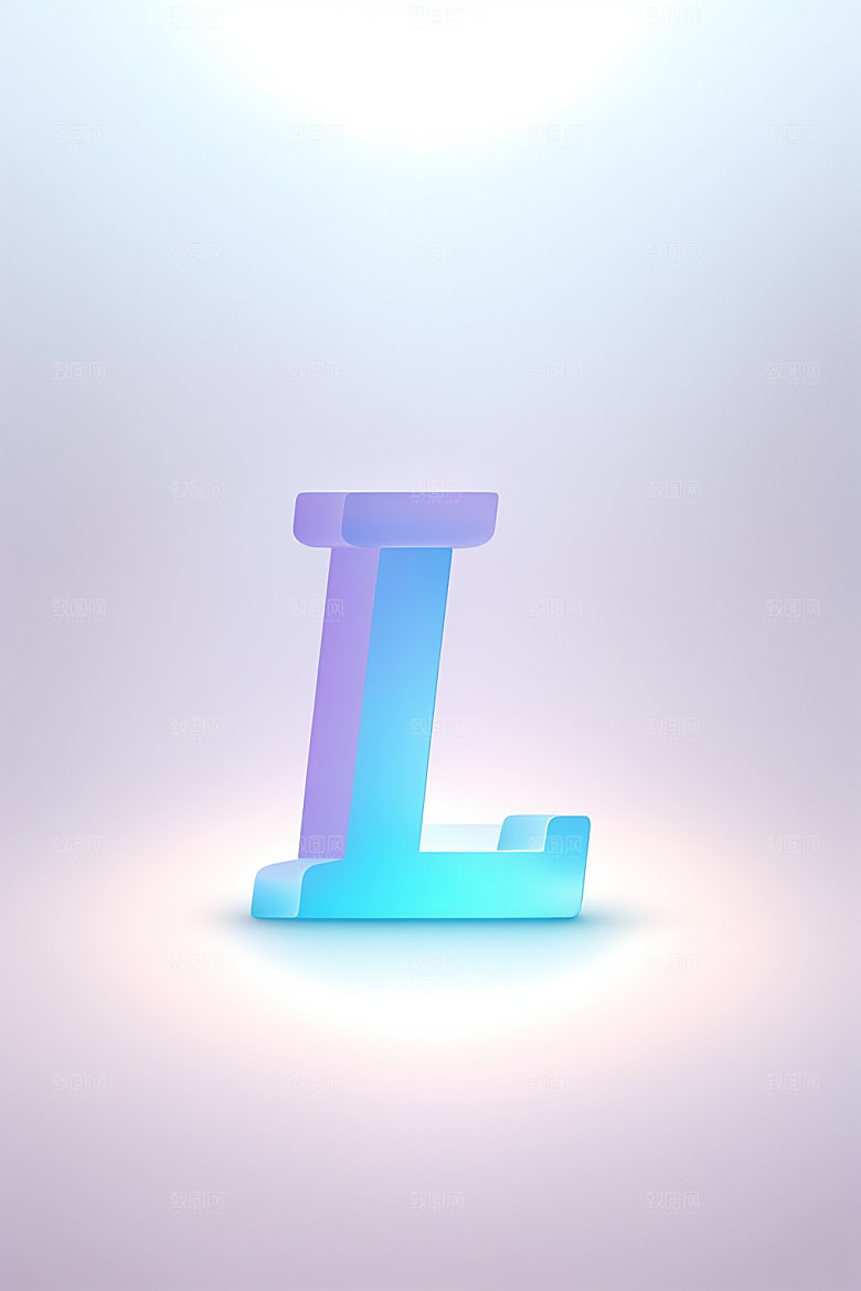 磨砂玻璃字母创意立体艺术字
