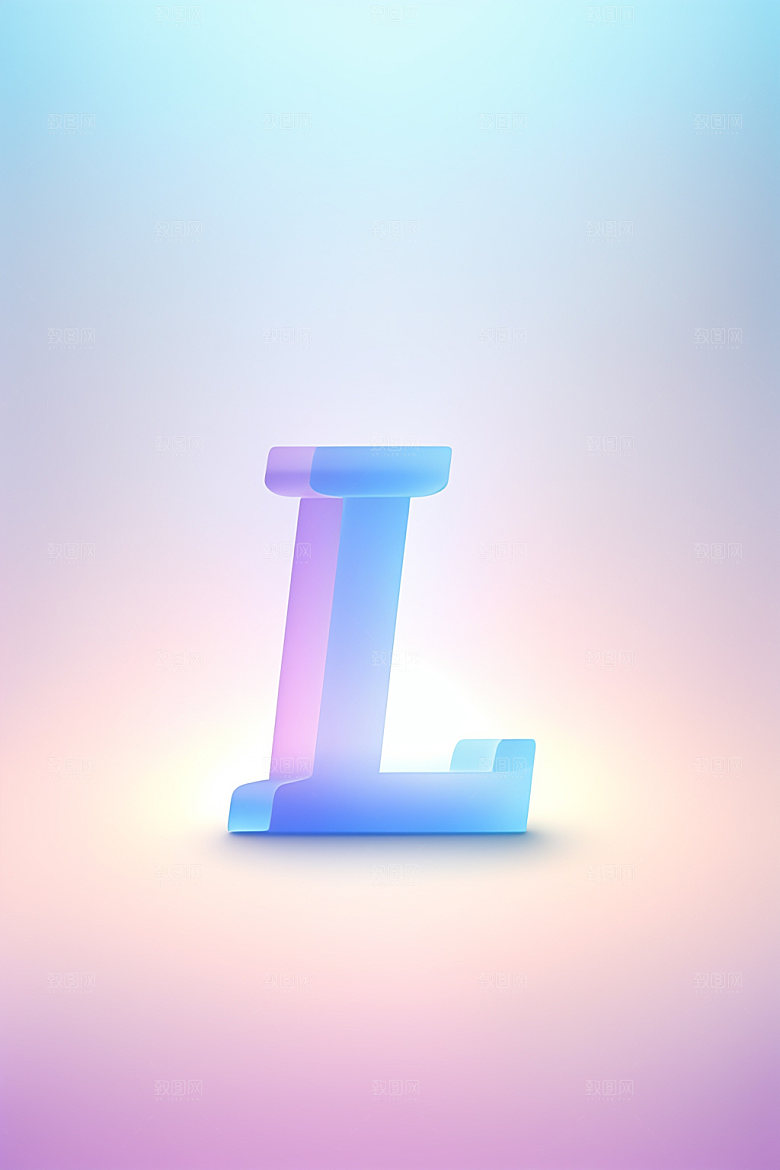 磨砂玻璃字母立体创意艺术字