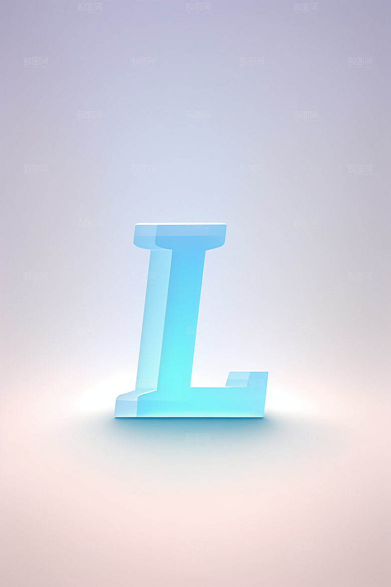 磨砂玻璃字母立体通透艺术字