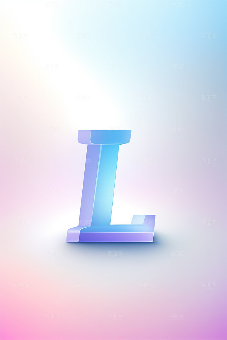 磨砂玻璃字母立体彩色艺术字
