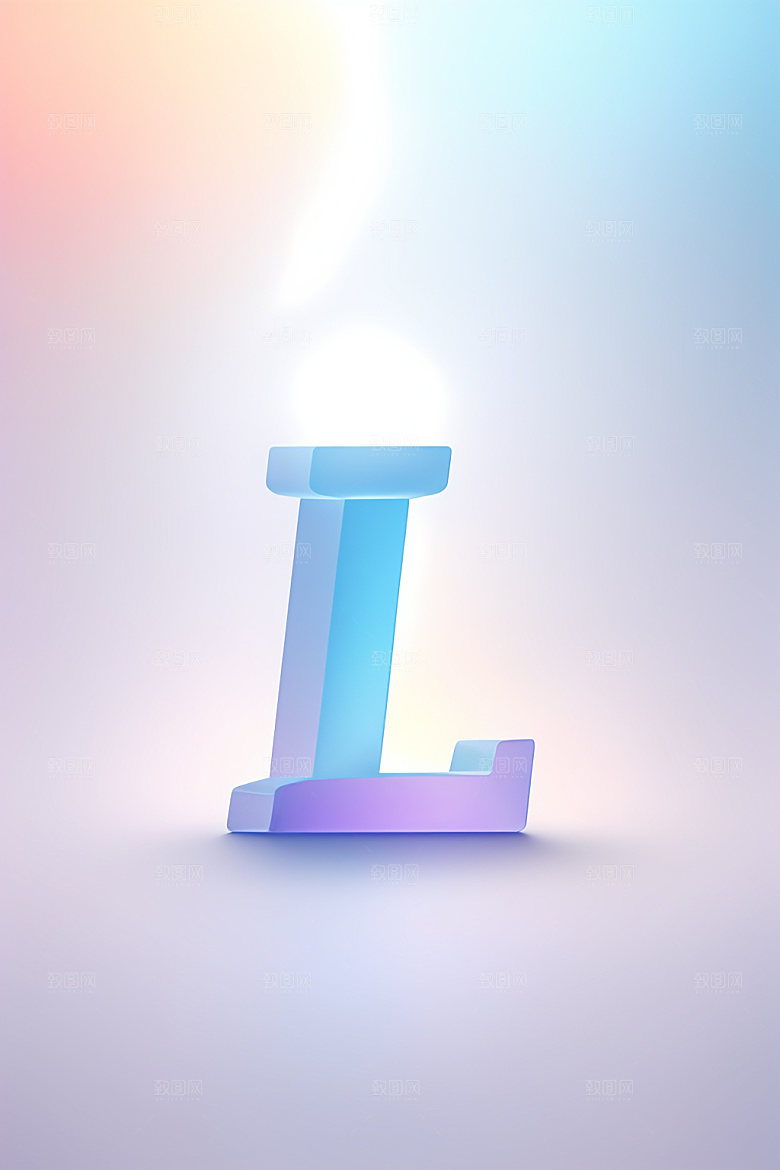 磨砂玻璃字母创意立体艺术字