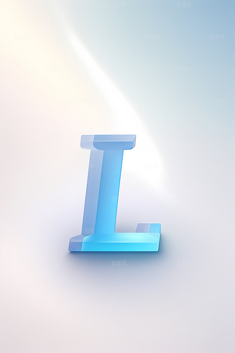 磨砂玻璃字母英文时尚艺术字