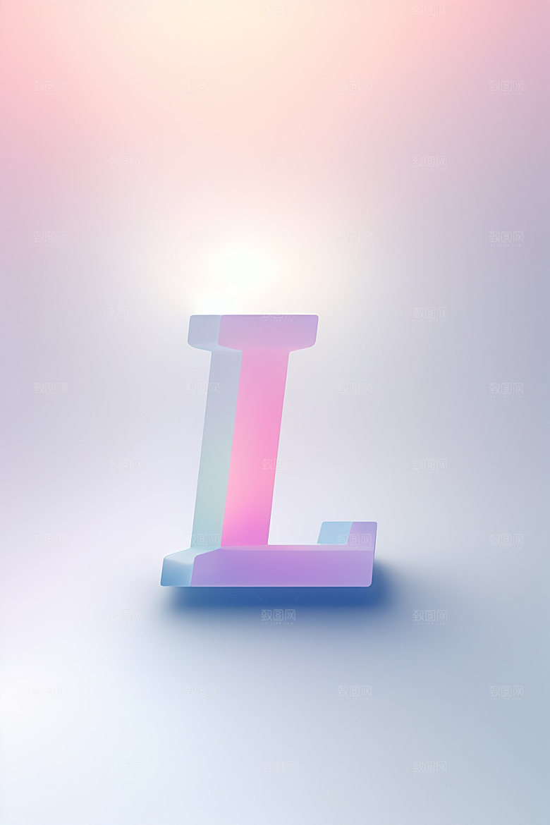 磨砂玻璃字母通透立体艺术字