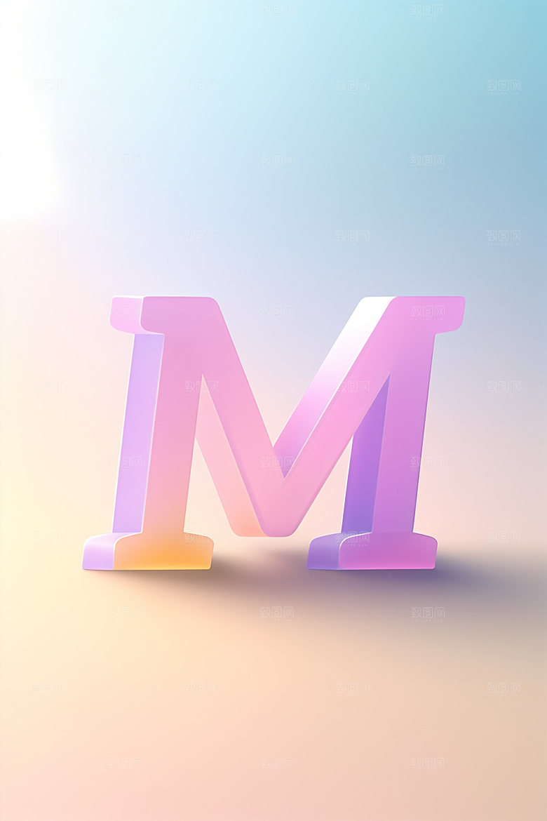 磨砂玻璃字母玻璃3D艺术字
