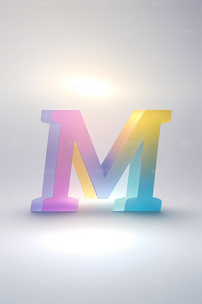 磨砂玻璃字母玻璃3D艺术字