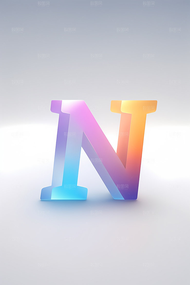 磨砂玻璃字母玻璃3D艺术字