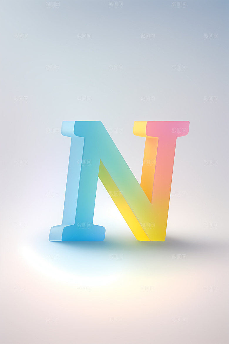 磨砂玻璃字母玻璃3D艺术字