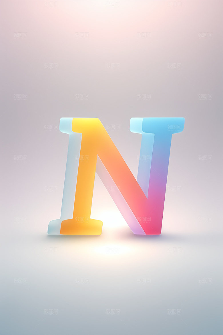 磨砂玻璃字母3D玻璃艺术字
