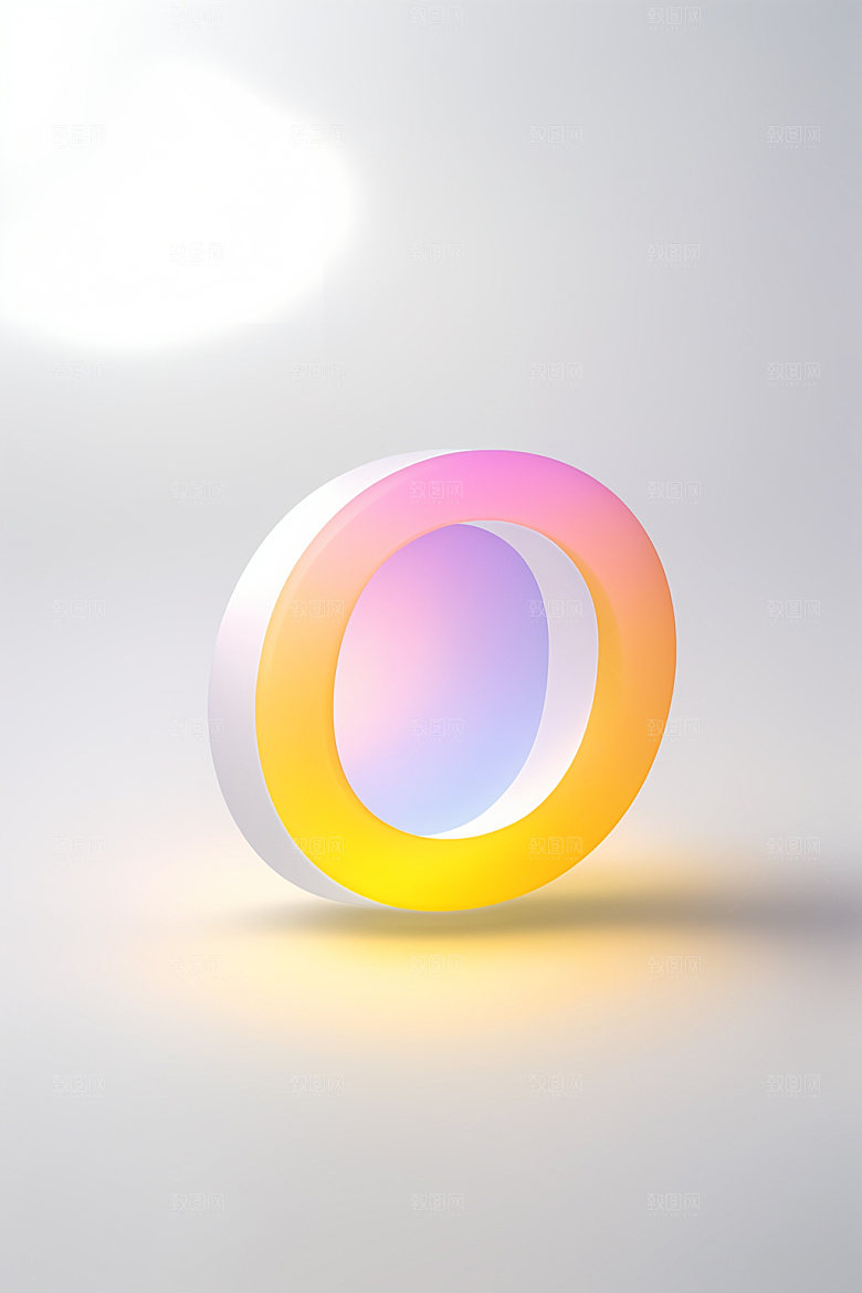 磨砂玻璃字母玻璃3D艺术字