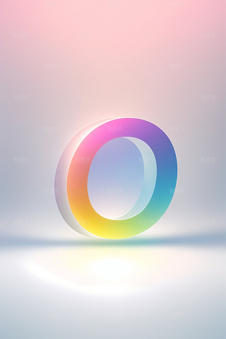 磨砂玻璃字母3D英文艺术字