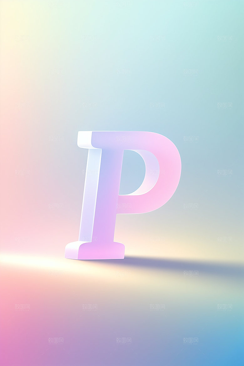 磨砂玻璃字母玻璃3D艺术字