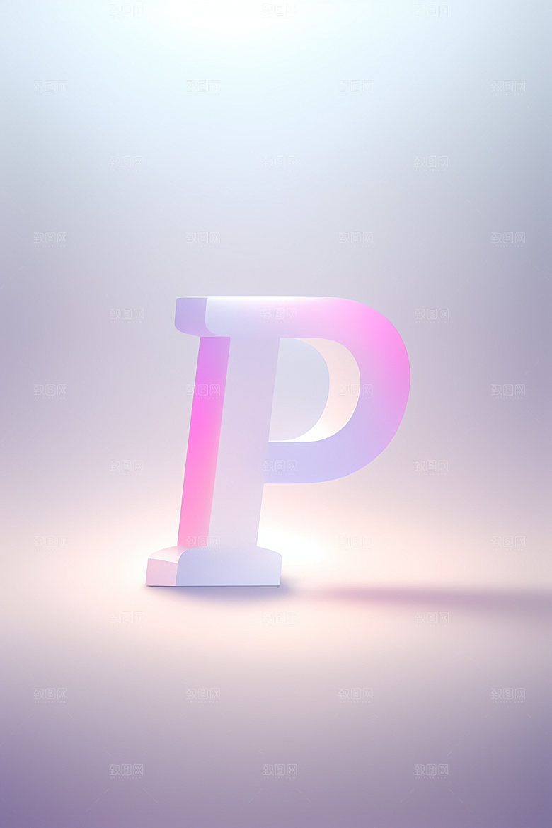 磨砂玻璃字母创意立体艺术字