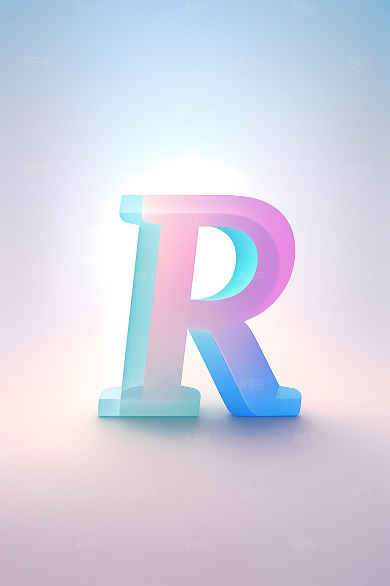 磨砂玻璃字母玻璃3D艺术字