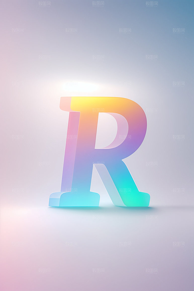 磨砂玻璃字母玻璃清爽艺术字