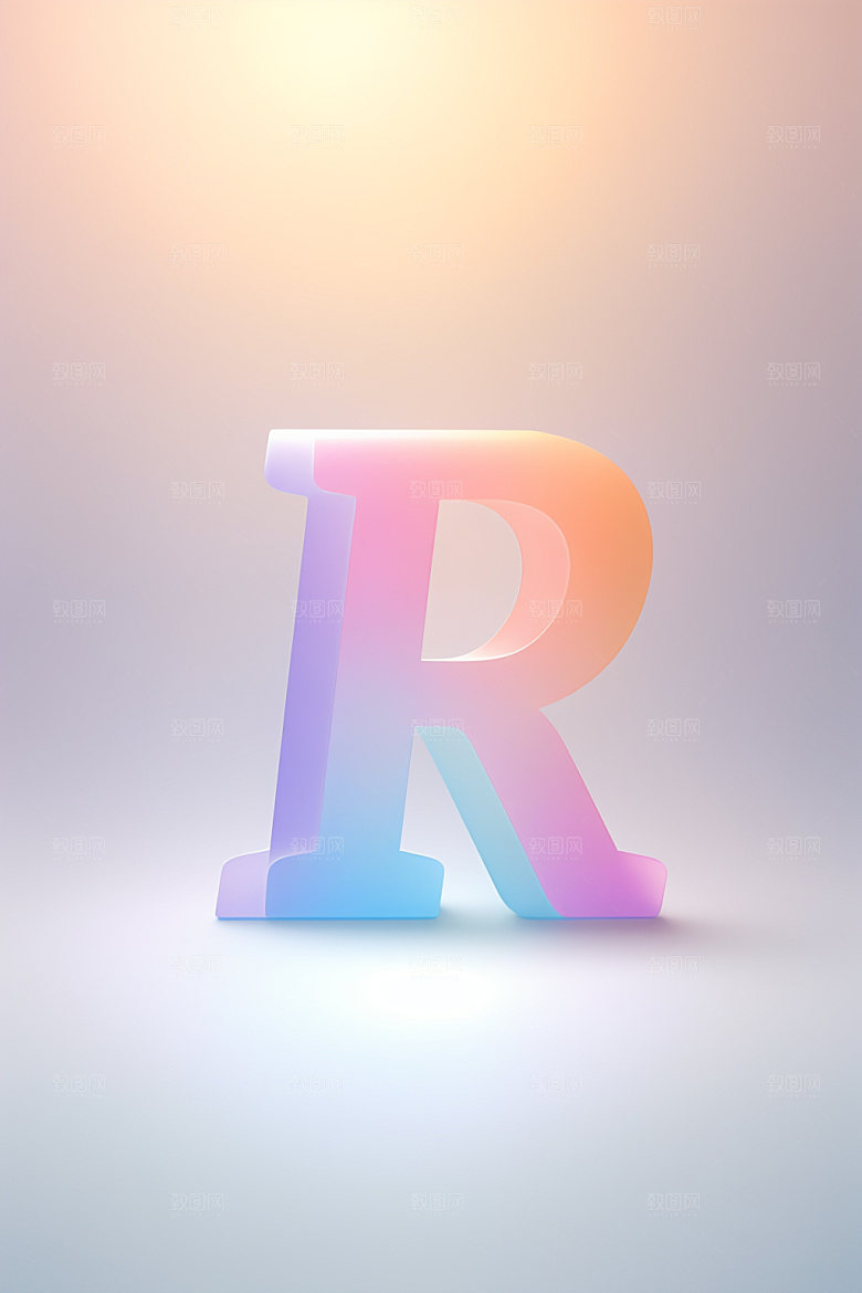 磨砂玻璃字母彩色玻璃艺术字