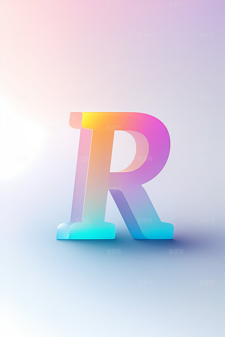 磨砂玻璃字母3D时尚艺术字