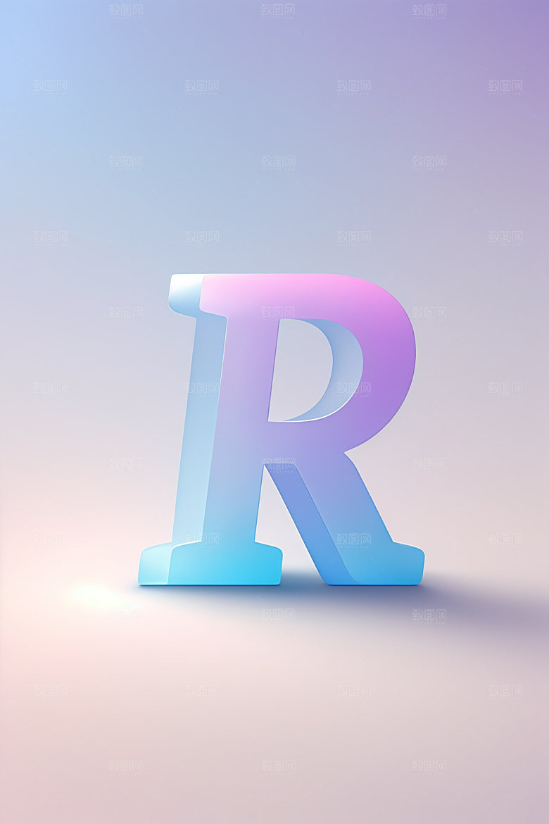 磨砂玻璃字母英文立体艺术字