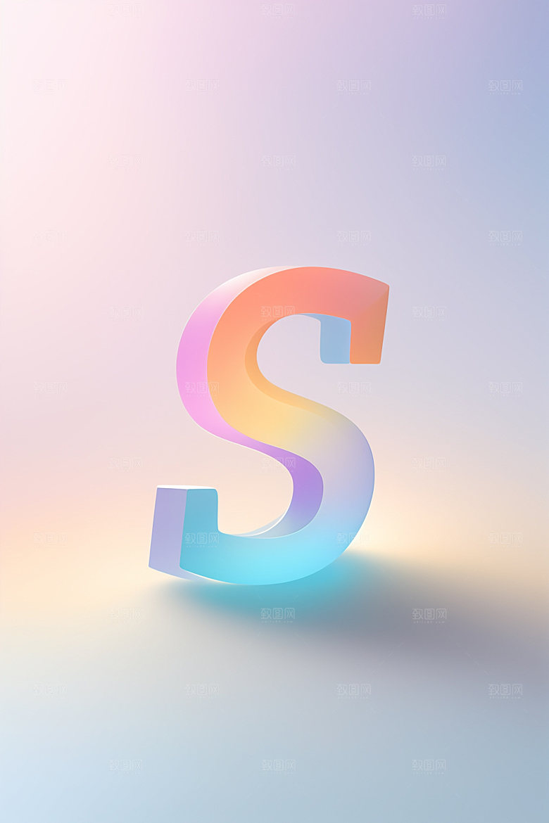 磨砂玻璃字母立体通透艺术字