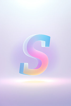 磨砂玻璃字母创意通透艺术字