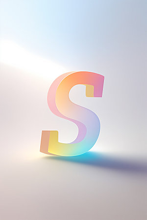 磨砂玻璃字母玻璃彩色艺术字