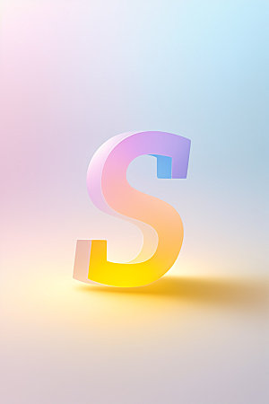 磨砂玻璃字母创意时尚艺术字