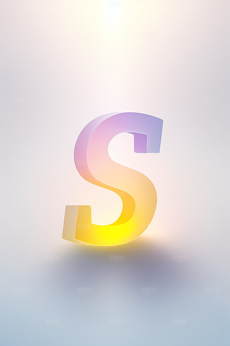 磨砂玻璃字母立体英文艺术字