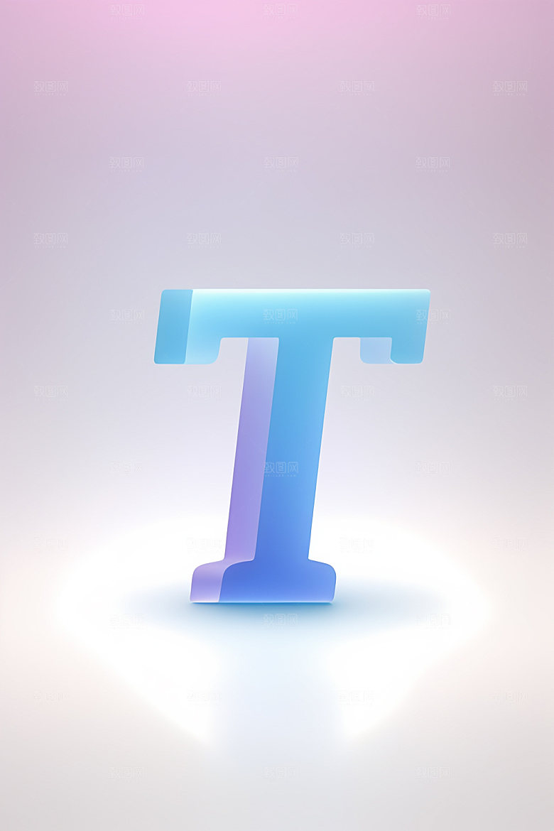 磨砂玻璃字母通透英文艺术字