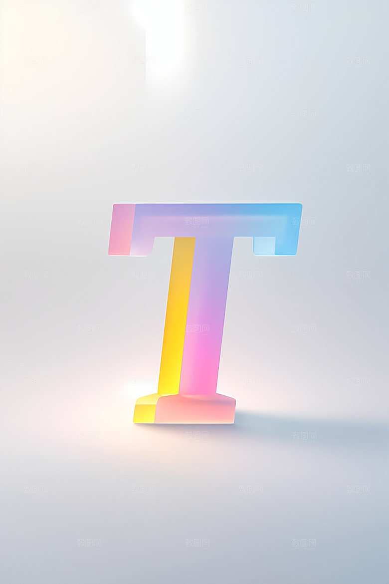 磨砂玻璃字母时尚英文艺术字