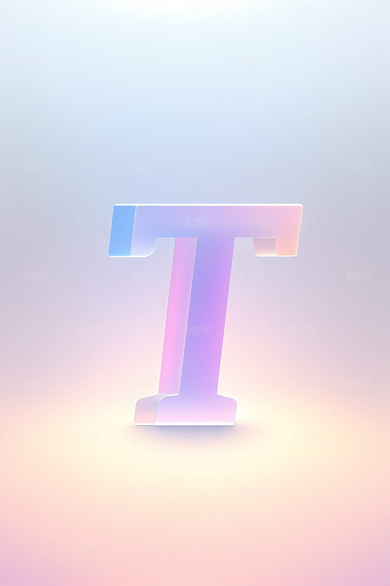 磨砂玻璃字母立体英文艺术字
