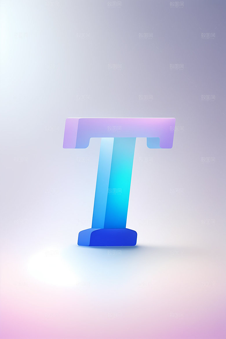 磨砂玻璃字母立体英文艺术字