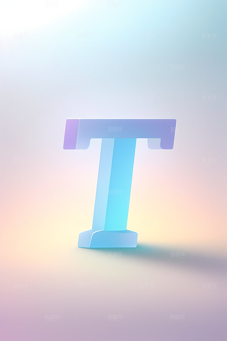 磨砂玻璃字母创意立体艺术字