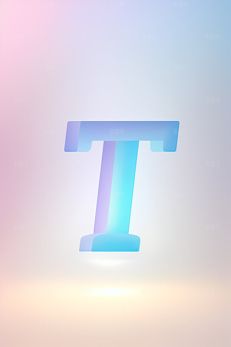 磨砂玻璃字母立体时尚艺术字