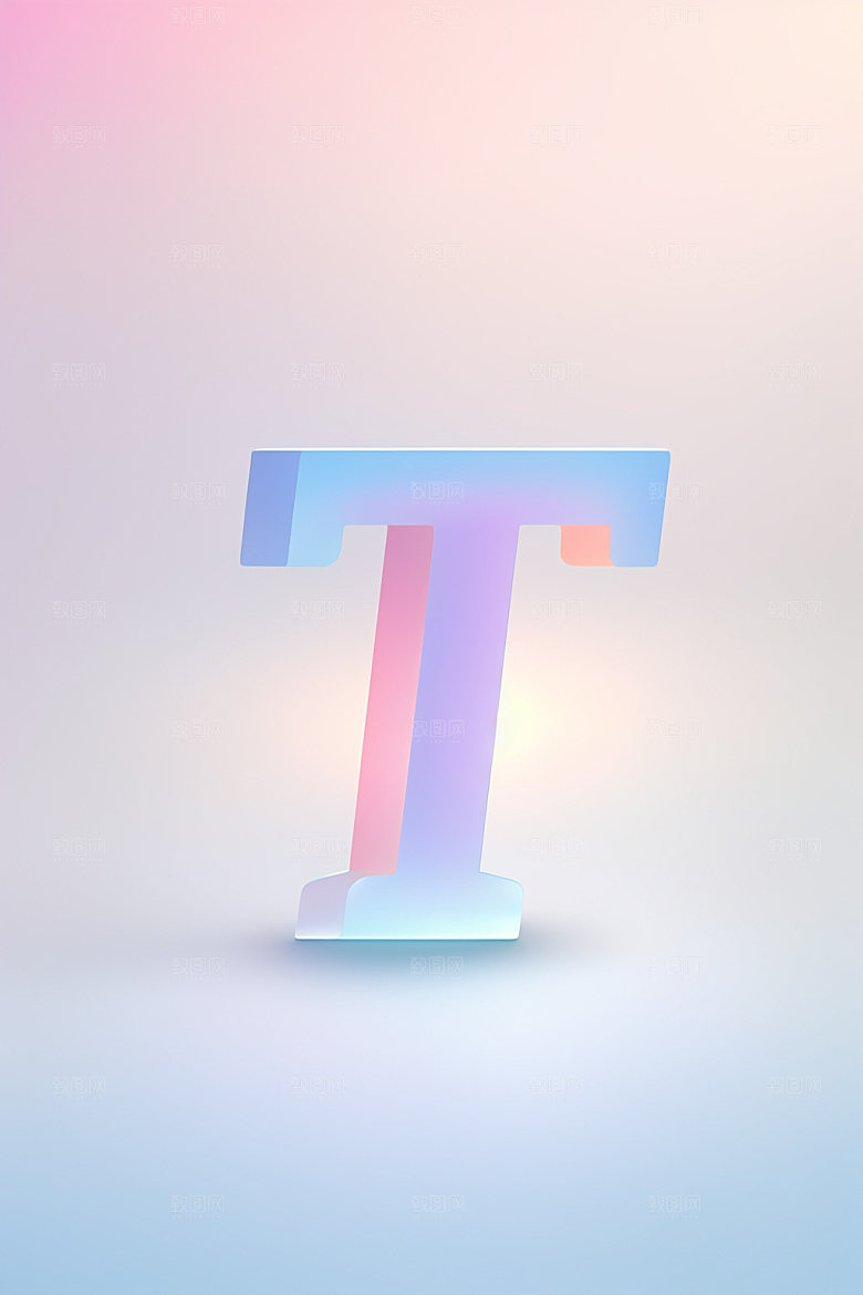 磨砂玻璃字母立体创意艺术字