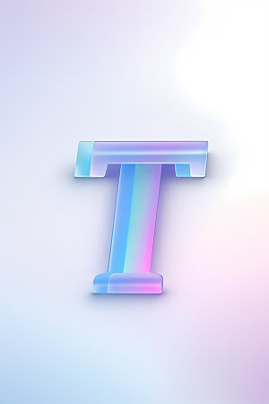 磨砂玻璃字母3D立体艺术字