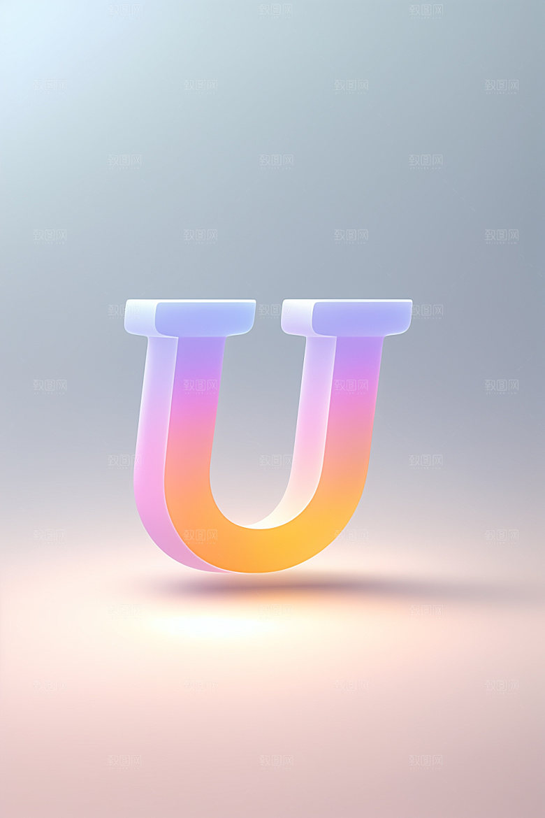 磨砂玻璃字母通透立体艺术字