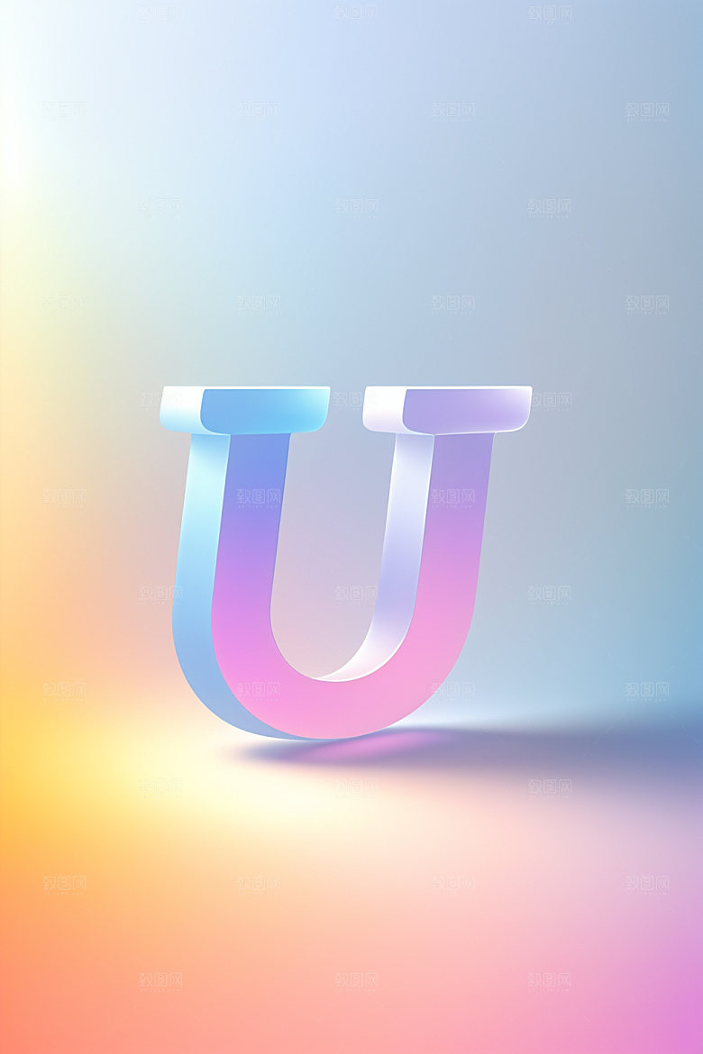 磨砂玻璃字母玻璃清爽艺术字