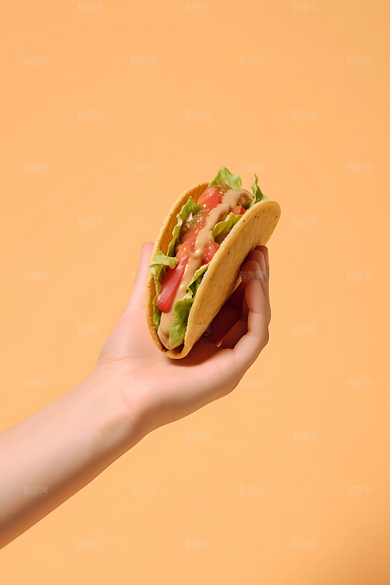 墨西哥卷饼卷饼高清摄影图