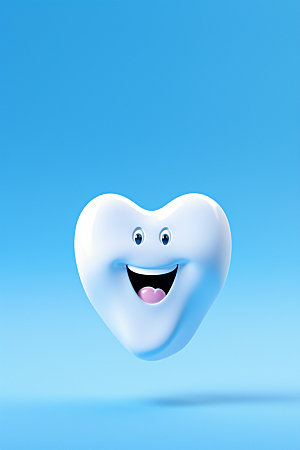 牙齿拟人保健立体模型