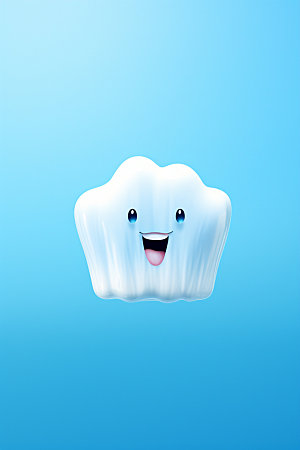 牙齿拟人口腔健康医护模型