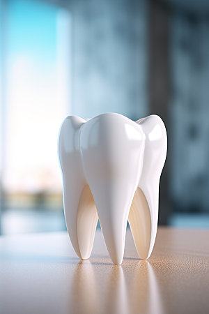牙齿拟人3D保健模型